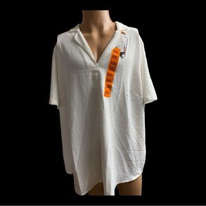 Hilary Radley Women’s white/off white blouse XXL. New.